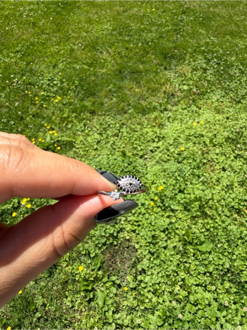 Blue And White Turkish Stainless Steel Evil Eye Adjustable Ring